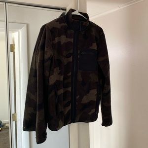 Mens old navy fleece zip jacket (M)